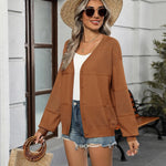 Zeagoo Cardigan Long Sleeve Crochet Shrug Soft Knit Sweater