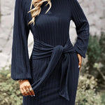 Zeagoo Women's Casual Knit Dress Long Sleeve Bodycon Dress