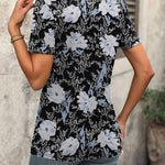 Zeagoo Short Sleeve Shirts Dressy Tops with Pleats