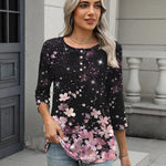 Zeagoo 3/4 Length Sleeve Women Tops Blouses