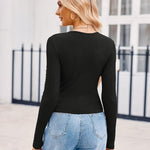 Zeagoo Women Long Sleeve T Shirts Crewneck Basic Knit Tops