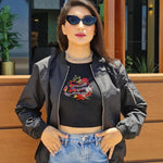 Zeagoo Short Bomber Jacket