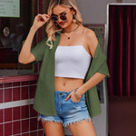 Zeagoo Blouse Women's Casual Short Sleeve Shirt (DE Only)