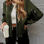 Zeagoo Bomber Jacket Women's Short Blouson Jacket (DE Only)