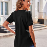 Zeagoo Blouse Women's V-Neck Casual T-Shirt (DE Only)
