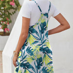 Zeagoo Casual Beach Dress Adjustable Strap Floral Boho Sundress