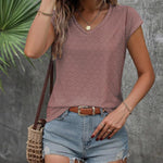Zeagoo T Shirt Women's V-Neck Short Sleeve Blouse Top (DE Only)