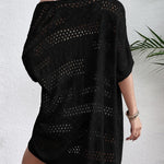 Zeagoo Short Sleeve Boho Oversized Knitted Cardigan