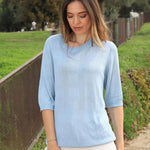 Zeagoo Loose Short Sleeve Tunic Tops Crochet Knit Pullover Sweater