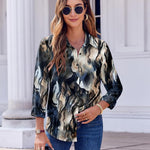 Zeagoo Button Down Shirts Dressy Floral Printed Blouse