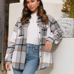 Zeagoo Women's Checked Shirt-Jacket