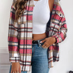 Zeagoo Women's Checked Shirt-Jacket