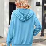 Zeagoo Lightweight Hoodies Full Zip Up Oversized Sweatshirts