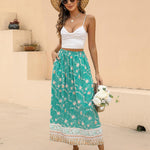 Zeagoo Women's Boho Floral Skirt