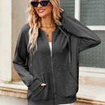 Zeagoo Lightweight Hoodies Full Zip Up Oversized Sweatshirts
