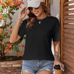 Zeagoo 2 Pack Women Tshirts Short Sleeve Crew Neck Tops