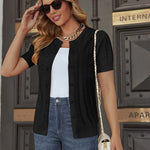 Women Vintage Short Sleeve Cardigan Elegant Button Up Bolero Shrugs for Dresses S-XXL - Zeagoo (Us Only)