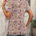 Zeagoo Short Sleeve Shirts Dressy Tops with Pleats