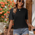 Zeagoo 2 Pack Women Tshirts Short Sleeve Crew Neck Tops