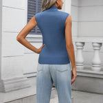 Zeagoo Women's 2024 Mock Turtle Neck Sweater Vest