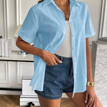 Zeagoo Women Linen Button Down Shirt