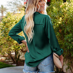 Zeagoo Blouses for Women Silk Button Down Shirts