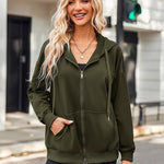 Zeagoo Lightweight Hoodies Full Zip Up Oversized Sweatshirts