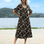 Zeagoo Summer Dresses Midi Tiered Casual Dress