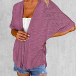 Zeagoo 3/4 Sleeve Cardigans Open Front Beach Coverup
