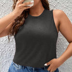 Zeagoo Floral Print Sleeveless T Shirts Loose Fit Summer Tunic Blouse