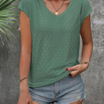 Zeagoo T Shirt Women's V-Neck Short Sleeve Blouse Top (DE Only)