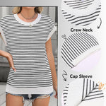 Zeagoo Cap Sleeve Sweater Vest Knit Sweater