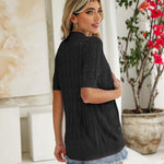 Zeagoo Short Sleeve Crochet Cardigan