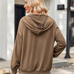 Zeagoo Lightweight Hoodies Full Zip Up Oversized Sweatshirts