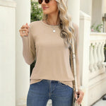 Zeagoo 3 Pack Long Sleeve Shirts for Women Loose Fit Basic Tee Tops