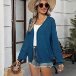 Zeagoo Cardigan Long Sleeve Crochet Shrug Soft Knit Sweater