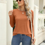 Zeagoo 3 Pack Long Sleeve Shirts for Women Loose Fit Basic Tee Tops