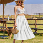 Zeagoo Long Women's Elegant Maxi Skirt with Pockets (DE Only)