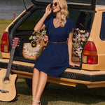 Zeagoo Summer Dress Women's Short Sleeve Dresses (DE Only)