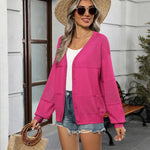 Zeagoo Cardigan Long Sleeve Crochet Shrug Soft Knit Sweater