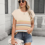 Zeagoo Cap Sleeve Sweater Vest Knit Sweater