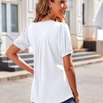 Zeagoo Blouse Women's V-Neck Casual T-Shirt (DE Only)
