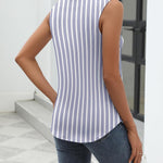 Zeagoo Sleeveless Button Down Shirts V Neck Solid Tank Tops