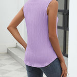 Zeagoo Sleeveless Button Down Shirts V Neck Solid Tank Tops