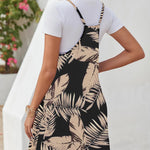 Zeagoo Casual Beach Dress Adjustable Strap Floral Boho Sundress