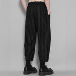 Striped Fringed Casual Pants