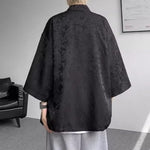 Zen-inspired Tie-up Three-quarter Sleeve Shirt