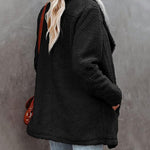 Zeagoo Casual Fleece Fuzzy Coats Faux Shearling Shaggy Jacket