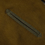 Retro Corduroy Color-blocked Hoodie Sweatshirt