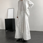 Dark Dragon Pattern Loose-fitting Hanfu Taoist Robe Cardigan Culottes